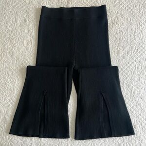 Abercrombie & Fitch Knit Split Hem Flare Leggings